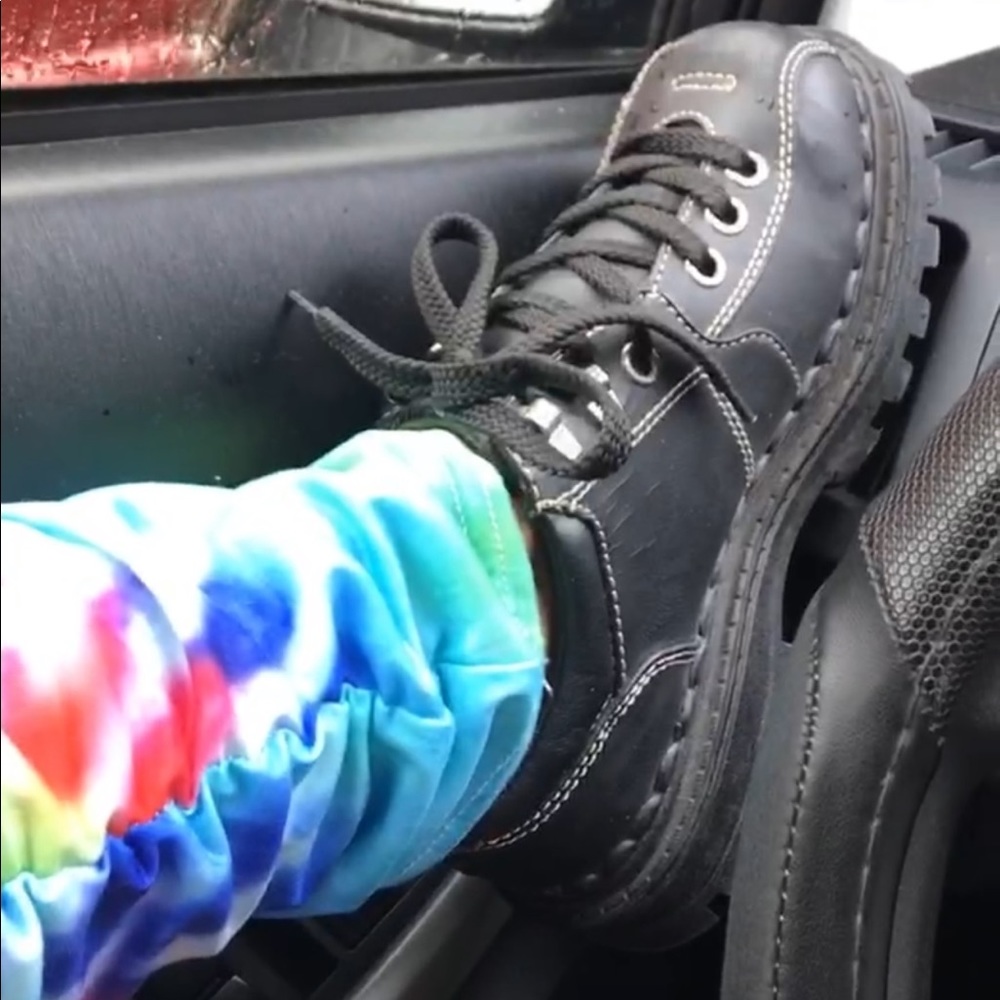 Black chunky shoes